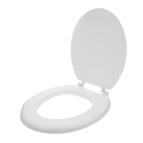 Angoily Toilettensitzbezug Deckel Weicher Schaumstoff Runder Sitz -ersatz Robuste Konstruktion Für Lange Lebensdauer von Angoily