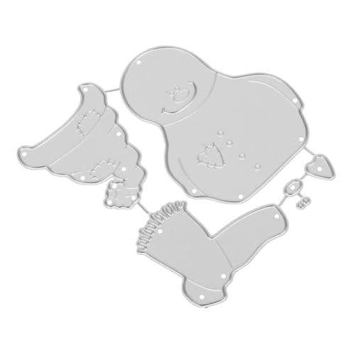 Angoily Schneemann Metall Stanzform für Scrapbooking Kartengestaltung DIY Basteln Carbonstahl Präzise Schneidewerkzeuge für Weihnachtsdeko und Papierkunst von Angoily