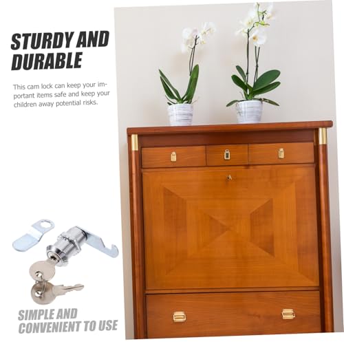 Angoily Schrankschloss Nockenschloss aus Zinklegierung mit Schlüssel Rostfrei Langlebig Robust Einfach zu Montieren Geeignet für Wohnmobil Briefkästen und Werkzeugkästen Angoily Schrankschloss Nockenschloss aus Zinklegierung mit Schlüssel Rostfrei Langlebig Robust Einfach zu Montieren Geeignet für Wohnmobil Briefkästen und Werkzeugkästen von Angoily