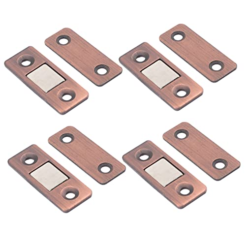 Angoily 4Paare Magnetische Türschlösser Ultra Selbstklebende Schranktürmagnete für Schränke Kleiderschränke und Schiebetüren Manganstahl Installieren von Angoily