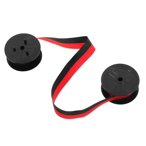 Angoily Schreibmaschine mit zweifarbigem Tintenrad universelles Band Digitale Schreibmaschine Linealband Schleife Ribbon bandfeile Retro-Schreibmaschinenband Spule Schreibmaschinenband Abs von Angoily
