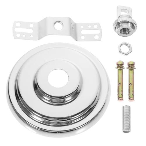 Angoily Schwere Deckenrosette Metalllampe Baldachin mit Hoher Härte und Verchromtem Finish Robustes Pendelleuchten Abdeckset mit Bogenhalterung Geeignet für Kronleuchter und Angoily Schwere Deckenrosette Metalllampe Baldachin mit Hoher Härte und Verchromtem Finish Robustes Pendelleuchten Abdeckset mit Bogenhalterung Geeignet für Kronleuchter und von Angoily