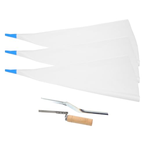 Angoily Schwerer Fliesenfugenmörtelbeutel mit Metallspitze Reißfest Luftdicht Versiegelt für Präzises Fliesenlegen Langlebiges Zement Mörtelwerkzeug mit Beschriftungsfeld für Bauprofis von Angoily