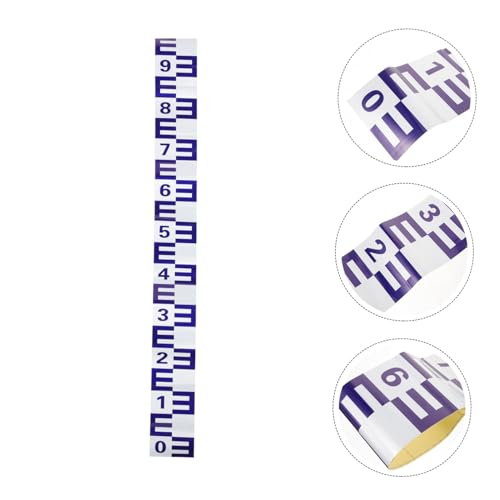 Angoily Selbstklebender Wasserstandsanzeiger Pool Wasserstandsmesser Reflektierend Wassermessgerät Selbstklebende Wasserstandsanzeige für Planschbecken und Schwimmbecken von Angoily