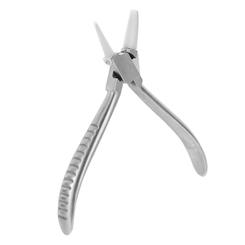 Angoily Silberne Brillenzange aus Stahl Flacher Kopf Langlebig und Vielseitig für Brillenrahmen Bügelanpassung Präzises Reparaturwerkzeug für Brillen und Schmuck Sicherer Schutz vor von Angoily