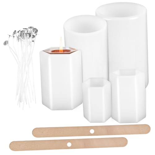 Angoily Silikon Kerzenform Teilig mit Kerzendochten und Dochthaltern DIY Gießform für Handgemachte Kerzen Hitzebeständig Rutschfest für Bastelprojekte und Geschenkideen Angoily Silikon Kerzenform Teilig mit Kerzendochten und Dochthaltern DIY Gießform für Handgemachte Kerzen Hitzebeständig Rutschfest für Bastelprojekte und Geschenkideen von Angoily