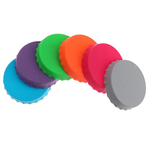 Angoily Silikon- Soda- Dose- Deckel 6- Pack- Soda- Dose Cover Getränkedose Abdecken Bierdose Deckel Wiederverwendbares Dose Topper Dose Sparer Dose Kappen Dose Stopper Dosenmarke Passt von Angoily