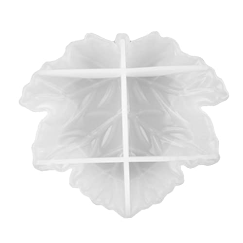 Angoily Silikonform Maple Leaf Tablett Gießform DIY Epoxidharz Formen Flexibel Transparent Umweltfreundlich für Handgemachte Kreative Schalen und Deko von Angoily