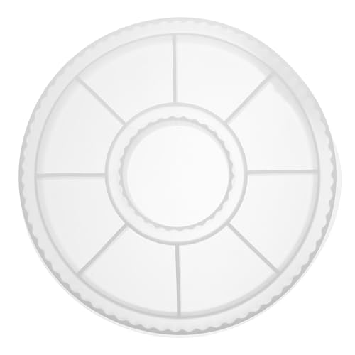 Angoily Silikonform Schmucktablett mit Rillen DIY Epoxidharz Gießform für Dekoratives Schmuck Aufbewahrungstablett Robust Einfach zu Entformen für Zuhause und Büro von Angoily