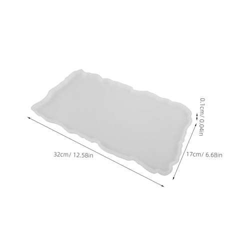 Angoily Silikonform Tablett mit Griffen DIY Resin Gießform für Epoxidharz Detaillierte Silikonform für Kreative Unikate Vielseitig für Serviertablett und Wohnkultur Geeignet von Angoily
