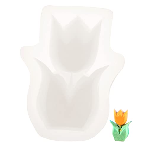 Angoily Silikonform für Diy Duftkerzen Tulpenblumenform Langlebige und Sichere Gießform für Handseifen für Kreative Bastelprojekte Angoily Silikonform für Diy Duftkerzen Tulpenblumenform Langlebige und Sichere Gießform für Handseifen für Kreative Bastelprojekte von Angoily
