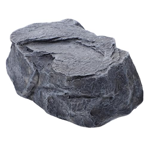 Angoily Simulation Stein Schlüsselbox Versteck mit Verstecktem Fach Wetterfester Outdoor Schlüsselsafe aus Resin Realistisches Stein Design als Dekorativer Gartenschlüsselhalter und von Angoily