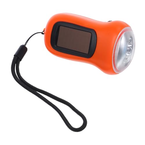 Angoily Solarbetriebene Handkurbel Taschenlampe Wiederaufladbare Kompakte LED Notbeleuchtung für Outdoor Wandern und Stromausfälle Orangefarben mit Handkurbel und Solaroptionen Angoily Solarbetriebene Handkurbel Taschenlampe Wiederaufladbare Kompakte LED Notbeleuchtung für Outdoor Wandern und Stromausfälle Orangefarben mit Handkurbel und Solaroptionen von Angoily