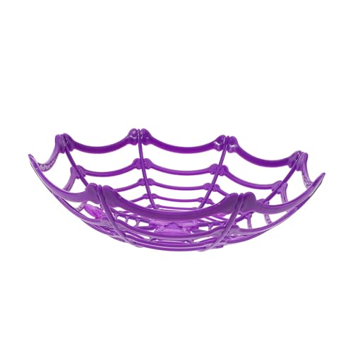 Angoily Spinnenfruchtteller Früchte Halloween-Leckerli-Korb Obst geformt Container groß küchenorganisation Snack Spinnennetz-Süßigkeitsbehälter Süßigkeiten-Buffet-Schüssel Plastik Violett Angoily Spinnenfruchtteller Früchte Halloween-Leckerli-Korb Obst geformt Container groß küchenorganisation Snack Spinnennetz-Süßigkeitsbehälter Süßigkeiten-Buffet-Schüssel Plastik Violett von Angoily