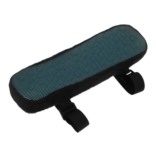 Angoily Stuhl-Armauflage Stuhl Armlehne Polsterung Bürostuhl Armlehne Kissen Ergonomisch einstellbar Stuhlarmschutz Computerarmlehne für den Schreibtisch Computerstuhlkissen Stoff Black von Angoily