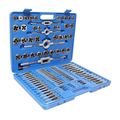 Angoily Teiliges Gewindeschneider Set mit Schneideisen und Gewindebohrer Metrisches Stahl Werkzeug für Manuelles Gewindeschneiden Robustes Tapping Tool Kit mit Tragekoffer für Hobby Kfz Angoily Teiliges Gewindeschneider Set mit Schneideisen und Gewindebohrer Metrisches Stahl Werkzeug für Manuelles Gewindeschneiden Robustes Tapping Tool Kit mit Tragekoffer für Hobby Kfz von Angoily