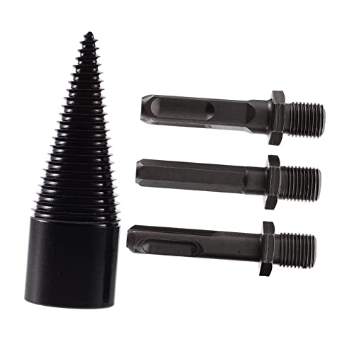 Angoily Teiliges Holzspalter bohrerset mit Abnehmbaren Griffen Karbonstahl Titangeschichtet Verschleißfest Ergonomisch Energiesparend zum Schnellen Spalten von Brennholz Kompatibel mit Angoily Teiliges Holzspalter bohrerset mit Abnehmbaren Griffen Karbonstahl Titangeschichtet Verschleißfest Ergonomisch Energiesparend zum Schnellen Spalten von Brennholz Kompatibel mit von Angoily