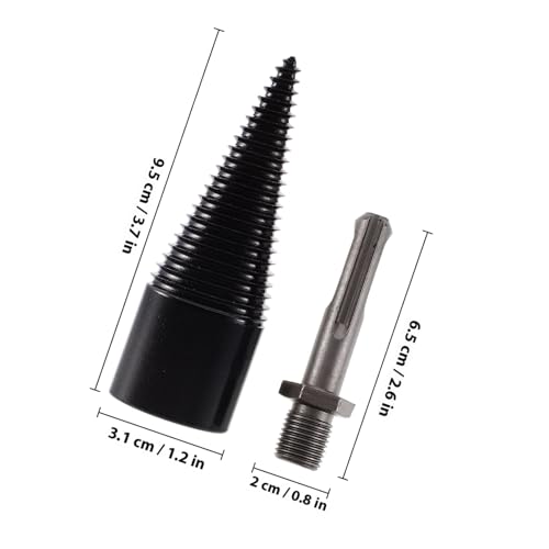 Angoily Teiliges Holzspalter bohrerset mit Titanbeschichtung Tiefes Gewindedesign für Schnelles Spalten von Anfeuerholz Kompatibel mit Bohrmaschine Ergonomische Griffe für Einfache Angoily Teiliges Holzspalter bohrerset mit Titanbeschichtung Tiefes Gewindedesign für Schnelles Spalten von Anfeuerholz Kompatibel mit Bohrmaschine Ergonomische Griffe für Einfache von Angoily