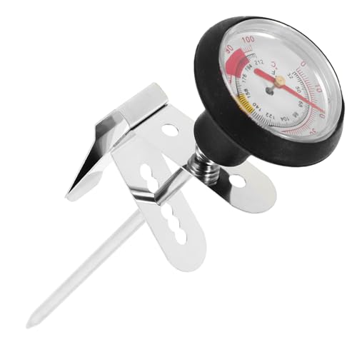 Angoily Thermometer für Milchaufschäumkannen Präzise Temperaturkontrolle für Kaffee und Milch Clip Design Langlebig und Vielseitig Einsetzbar der Küche von Angoily