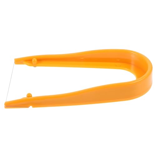 Angoily Töpfer-Tonschneider kunststoffgriff gummiente förmchen knete ton basteln Draht zum Formen aus Ton Herstellung Werkzeug Tonschlamm-Schneiddraht DIY Schlammschneider Plastik Yellow von Angoily