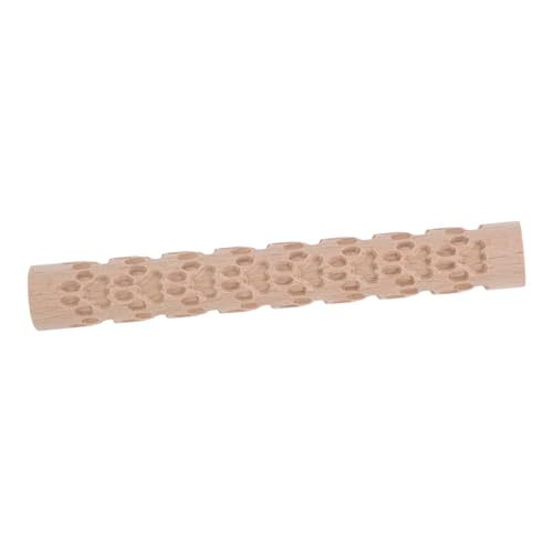 Angoily Tonstrukturwalze Aus Holz Geprägtes Nudelholz Für Töpferton Strukturwalze Zum Anpassen Von Form Und Muster Werkzeug Zum Modellieren Von Geeignet Für Polymerton Und Fondant von Angoily