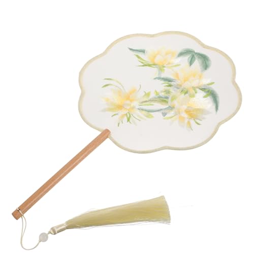 Angoily Tragbarer Fächer mit Stickerei Chinesischer Stil Handgefertigter Sommer Handfächer Seide und Dekorativer Fächer für Frauen für Hochzeiten Partys und Strand Angoily Tragbarer Fächer mit Stickerei Chinesischer Stil Handgefertigter Sommer Handfächer Seide und Dekorativer Fächer für Frauen für Hochzeiten Partys und Strand von Angoily