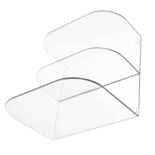 Angoily Transparente Buchstütze aus Stabiler Bücherhalter für Schreibtisch und Regal zur Organisation von Büchern im Büro Wohnzimmer oder Studienraum von Angoily