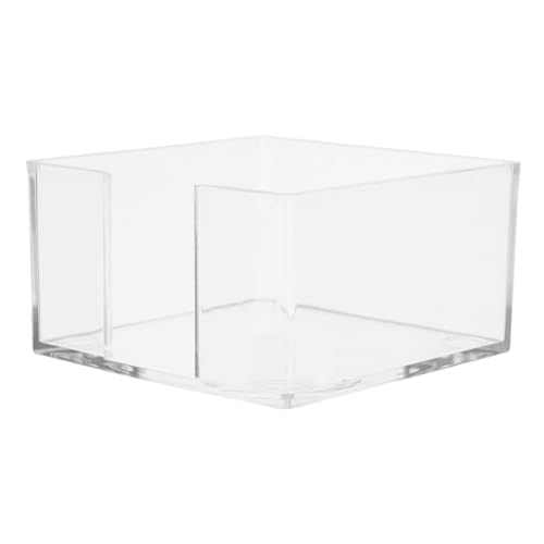 Angoily Transparenter Acryl Notizhalter mit Stabilem Design Multifunktionaler Memo organizer für Büro Schule und Zuhause Praktischer Halter für Haftnotizen und Zettel Klarer von Angoily
