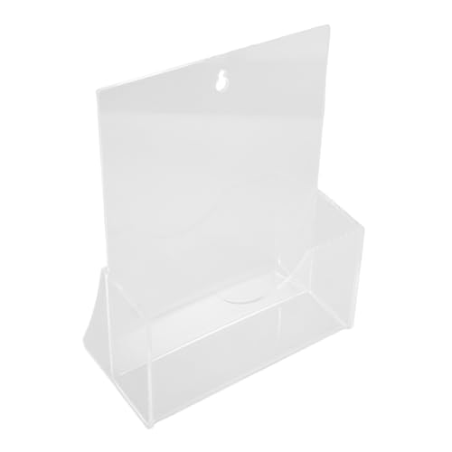 Angoily Transparenter Acryl Prospekthalter Multifunktionaler Broschürenständer Menühalter und Organisationsständer für Büro Zuhause Handel und Verkaufsstände von Angoily
