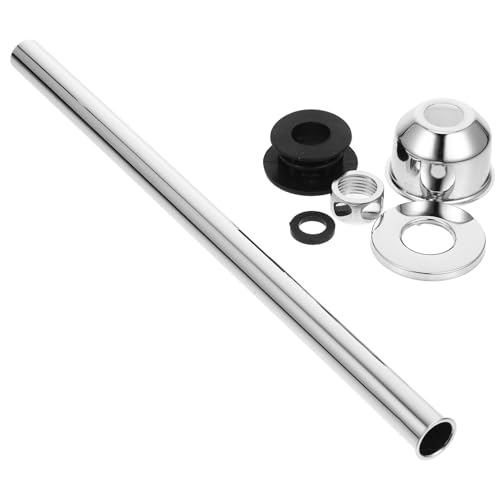 Angoily Urinal Ersatzteil mit Geradem Rohr Dichtungsring und Dekorativer Abdeckung Auslaufsicheres Spülventil Zubehör für Einfache Montage Kompatibel mit Diversen Urinal Toilettenmodellen von Angoily