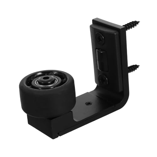 Angoily Verstellbare Schiebetür Bodenführung mit Schrauben Flacher Rollenstopper für Glas Scheunentüren Wandmontage Schutz vor Wandbeschädigung Stabiler Türlauf Geeignet für Bad und Wc von Angoily