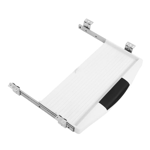 Angoily Verstellbare Tastaturablage für Schreibtisch mit Integrierter Stiftbox Ausziehbare Höhenverstellbare für Büro und Zuhause Langlebig und Installieren von Angoily