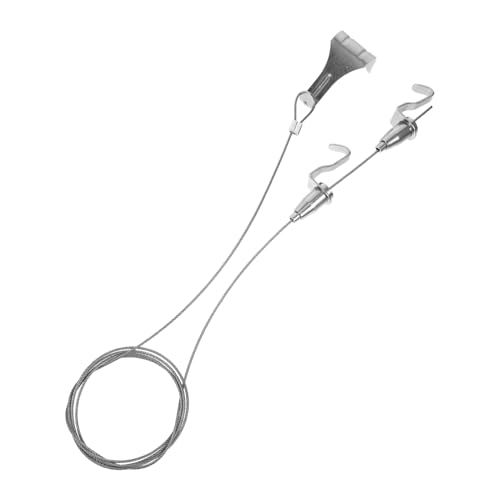 Angoily Verstellbares Bildaufhängesystem aus Stahlseil mit Robusten Metallhaken Bildaufhängeschnur für Ausstellungen und Galerien Schwerlastfähiges Aufhängeset für Bilderrahmen Angoily Verstellbares Bildaufhängesystem aus Stahlseil mit Robusten Metallhaken Bildaufhängeschnur für Ausstellungen und Galerien Schwerlastfähiges Aufhängeset für Bilderrahmen von Angoily