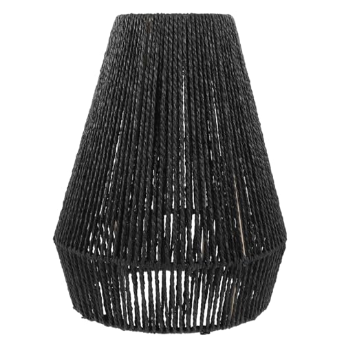 Angoily Vintage Lampenschirm aus Geflochtenem Papierseil Dekorative Deckenleuchte Weiches Licht Geeignet für Wohnzimmer Küche Restaurant und Schlafzimmer von Angoily