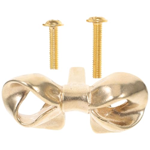 Angoily Vintage Messing Bowknot Schrankknauf Ergonomischer Bow form Griff Komfortabler Möbelknopf für Kommode und Schränke Einfache Montage Stilvolle Dekoration Angoily Vintage Messing Bowknot Schrankknauf Ergonomischer Bow form Griff Komfortabler Möbelknopf für Kommode und Schränke Einfache Montage Stilvolle Dekoration von Angoily