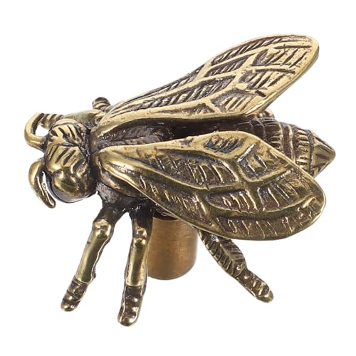 Angoily Vintage Messing Türknöpfe Bienenmotiv Robuste Schubladengriffe aus Messing Komfortable Metallgriffe für Kleiderschrank Kommode Küchenschränke Einfach zu Montieren Vielseitig Angoily Vintage Messing Türknöpfe Bienenmotiv Robuste Schubladengriffe aus Messing Komfortable Metallgriffe für Kleiderschrank Kommode Küchenschränke Einfach zu Montieren Vielseitig von Angoily