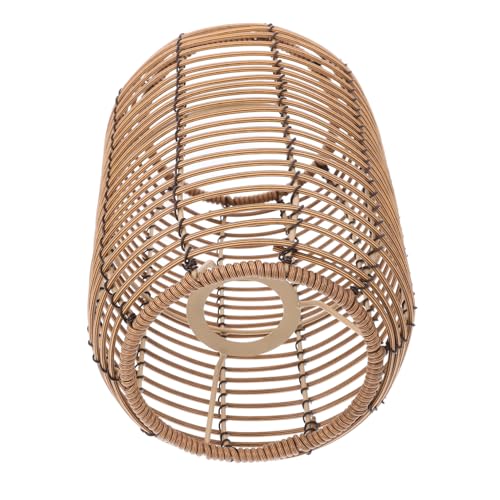 Angoily Vintage Pendelleuchte Retro Lampenschirm Geflochten Boho Lampenschirm für Wohnzimmer Esszimmer Schlafzimmer Stilvoll Gewebtes Leuchtenschirm design Installieren Dekorative von Angoily