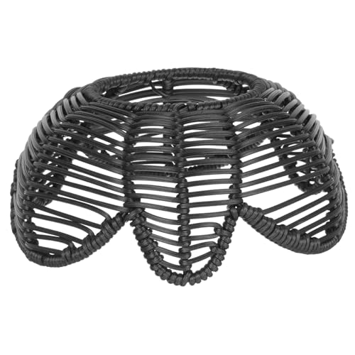 Angoily Vintage Rattan lampenschirm Lotusform Retro Deckenleuchte Abdeckung Geflochtene Pendelleuchte Schirm Leicht Robust Einfache Montage Für Wohnzimmer Bar Restaurant Esszimmer von Angoily