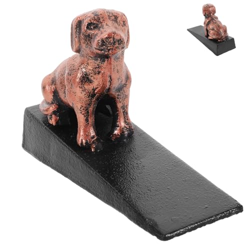 Angoily Vintage Türstopper aus Gusseisen in Hund Form Dekorativer und Rutschfester Türkeil mit Kollisionsfunktion Schwerer Türhalter für Innen und Außen Praktisches Design für Stabile von Angoily
