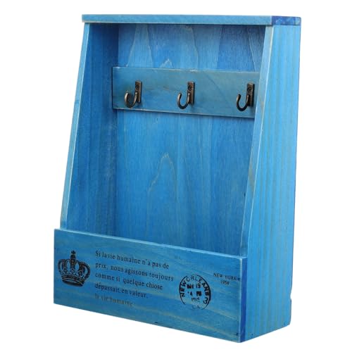 Angoily Wandmontierte Schlüsselaufbewahrungsbox aus Holz Vintage Schlüsselkasten für Zuhause Praktischer Schlüsselhalter im Klassischen Design für Eingangsbereich und Büro Stilvolle Angoily Wandmontierte Schlüsselaufbewahrungsbox aus Holz Vintage Schlüsselkasten für Zuhause Praktischer Schlüsselhalter im Klassischen Design für Eingangsbereich und Büro Stilvolle von Angoily