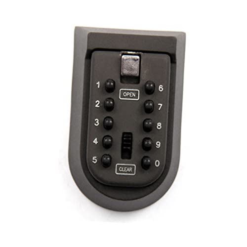 Angoily Wandmontierte Schlüsselsafe mit Wasserdichtem Gehäuse und Montageset Metall Schlüsselbox für und Außenbereich Schlüssel Code Tastatur Wetterfest Sicher und Installieren von Angoily