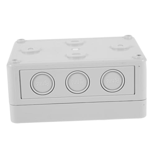 Angoily Wasserdichte Abs Verteilerbox Außen Kabelschutz Elektrische Anschlussdose Wetterfeste Verteilerdose mit Verstärkter Struktur und Einfache Installation für Verlängerungskabel Safe von Angoily