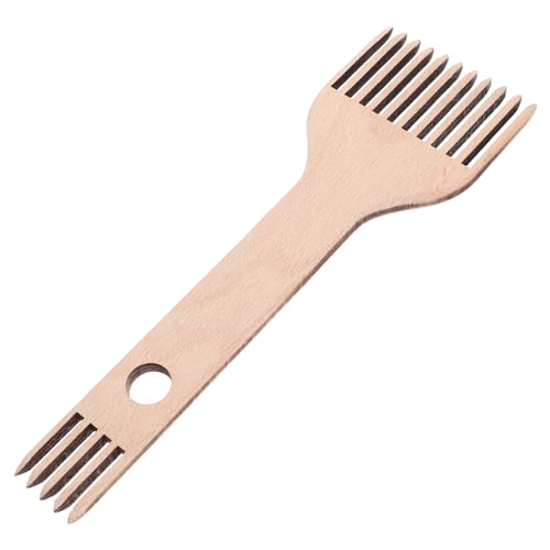 Angoily Webstuhl Zubehör Doppelseitiger Webkamm für DIY Handarbeit Ergonomisches Werkzeug für Webmaschine Geeignet für Wandteppiche Schals und Strickprojekte von Angoily