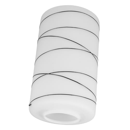Angoily Weißer Lampenschirm aus Satiniertem Glas Zylindrischer Ersatzschirm mit Schraubsockel Kompatibel mit Pendelleuchten Wandleuchten und Tischlampen Modernes Design Einfache Montage von Angoily