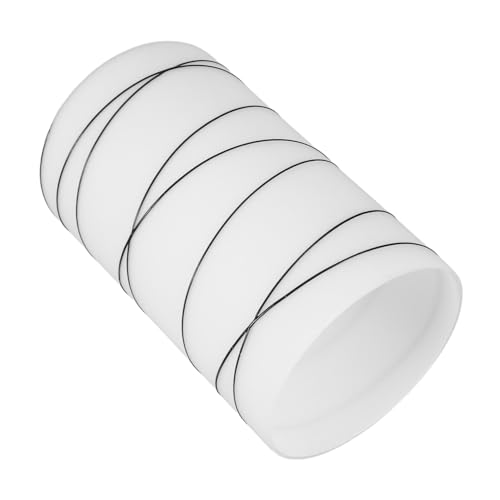 Angoily Weißer Zylinder Lampenschirm Glas Ersatz Schraubfassung Mattiert Retro Look Für Kronleuchter Wandlampe Tischlampe Kompatibel Elegant Und Langlebig von Angoily