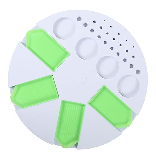 Angoily Werkzeugablage Für Punktbohrer Silikonplatte Strasshalter Speicherplatte Strass-malwerkzeug-Organizer DIY-Diamant-tablett Zubehör-Organizer Strass-maltablett Kieselgel Weiß von Angoily