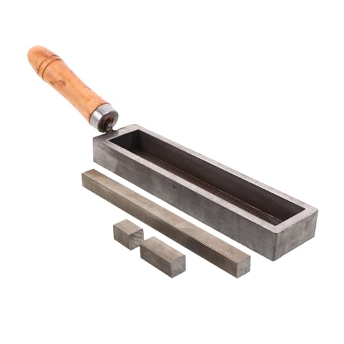 Angoily Werkzeuge Zur Schmuckherstellung Silbergussform Metallbarrengussform Barrengusswerkzeug Goldgussform Metallgussform Schmelz Und Gussform Bastelschmelzform Eisen von Angoily