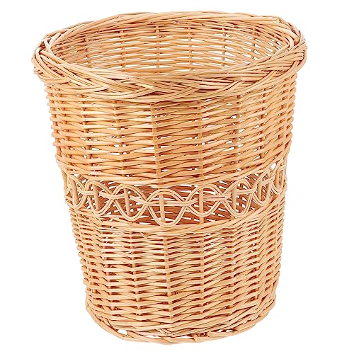 Angoily Wickelkorb aus Naturmaterialien Eleganter Abfallkorb für Zuhause Vielseitig Einsetzbar als Aufbewahrung oder Mülleimer Handgefertigt und Angoily Wickelkorb aus Naturmaterialien Eleganter Abfallkorb für Zuhause Vielseitig Einsetzbar als Aufbewahrung oder Mülleimer Handgefertigt und von Angoily