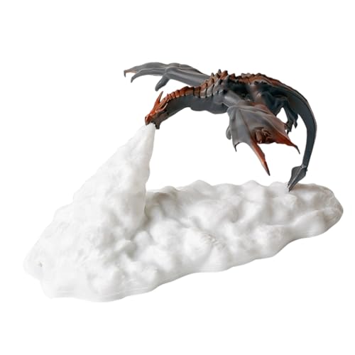 Angoily 3d Drachen Nachtlicht Led Dekorative Tischlampe Usb Aufladbar Touch Empfindlich Für Kinderzimmer Partydekoration Geschenkideen von Angoily