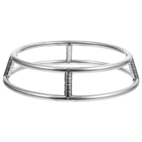 Angoily Wok Ring Rack Edelstahl Doppelschicht Wok Topf Stand Hitzedichter Runde Pot Rack Kochgeschirrer Zubehör für Hausküche 26Cm von Angoily